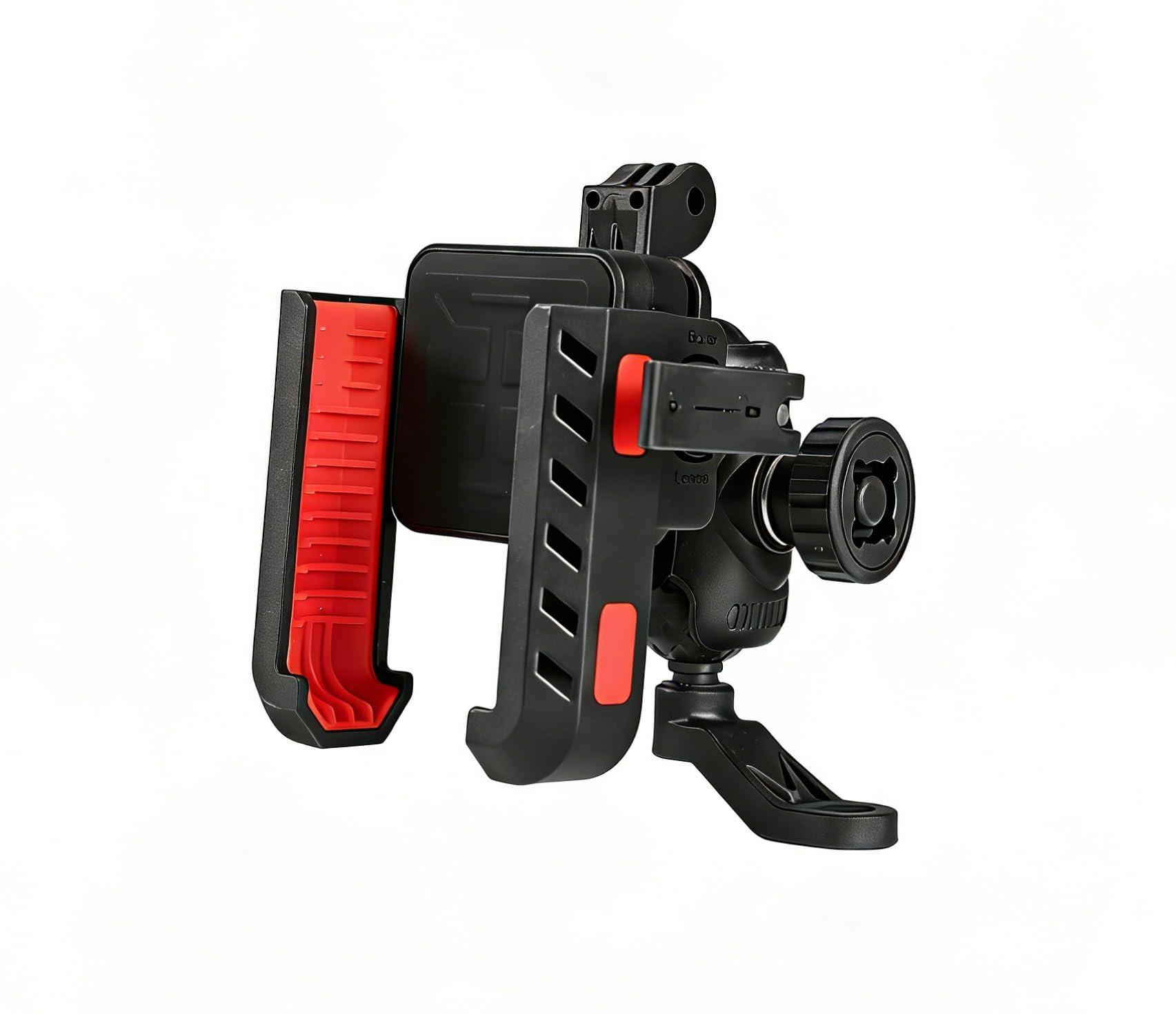 バイクスマホホルダー スクーター オートバイ 振動吸収 防振 3D 角度調整 左右シームレスサポート 衝撃カット 360° 全方向回転 二重ロックシステム バイク/原付/自転車/スクーター/原付 スマホホルダー