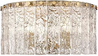 Z-Lite 1943F16-MGLD Glacier Flush Mount, 5-Light 300 Total Watts, Modern Gold