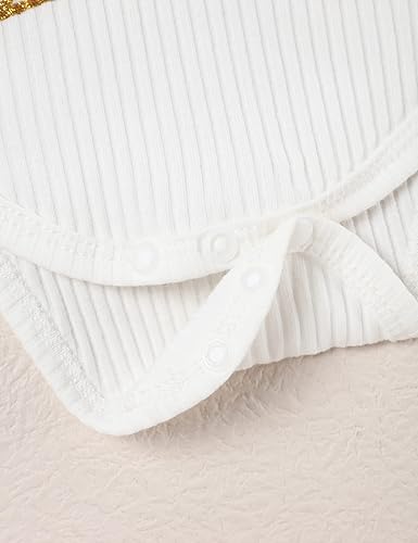 Miniatura 7 de My First Valentine's Day Outfit Baby Girl Love Ropa estampada para niñas recién nacidas con volantes y manga con volantes, color rojo, Rojo y rosado