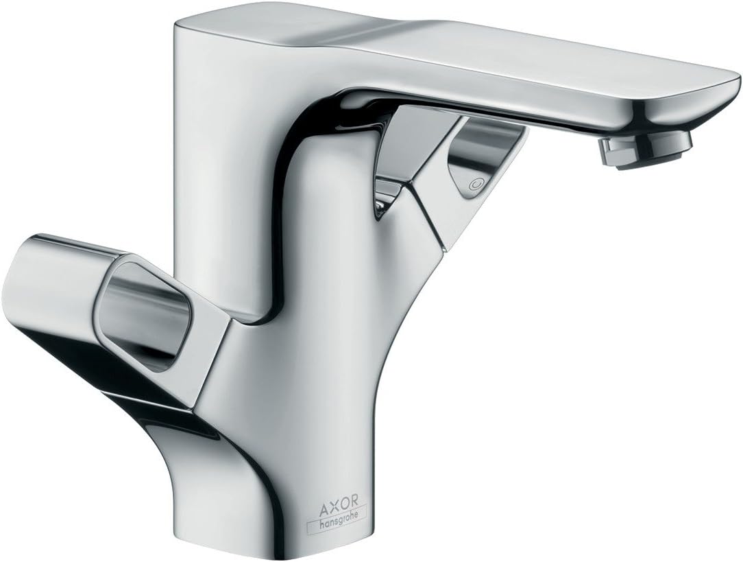 hansgrohe 11024000 AXOR Urquiola 2-Handle 120 with pop-up Waste Basin Mixer, Chrome