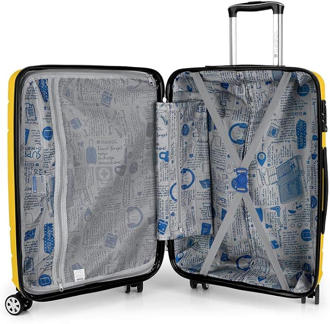 Gabol - Shibuya | Juego de maleta de viaje rígida amarilla con carrito  mediano y carrito grande : Ropa, Zapatos y Joyería - Amazon.com