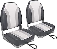 Vista 17 de Leader Accessories Un par de asientos plegables Elite para barco de pesca con respaldo bajo/alto (2 asientos)