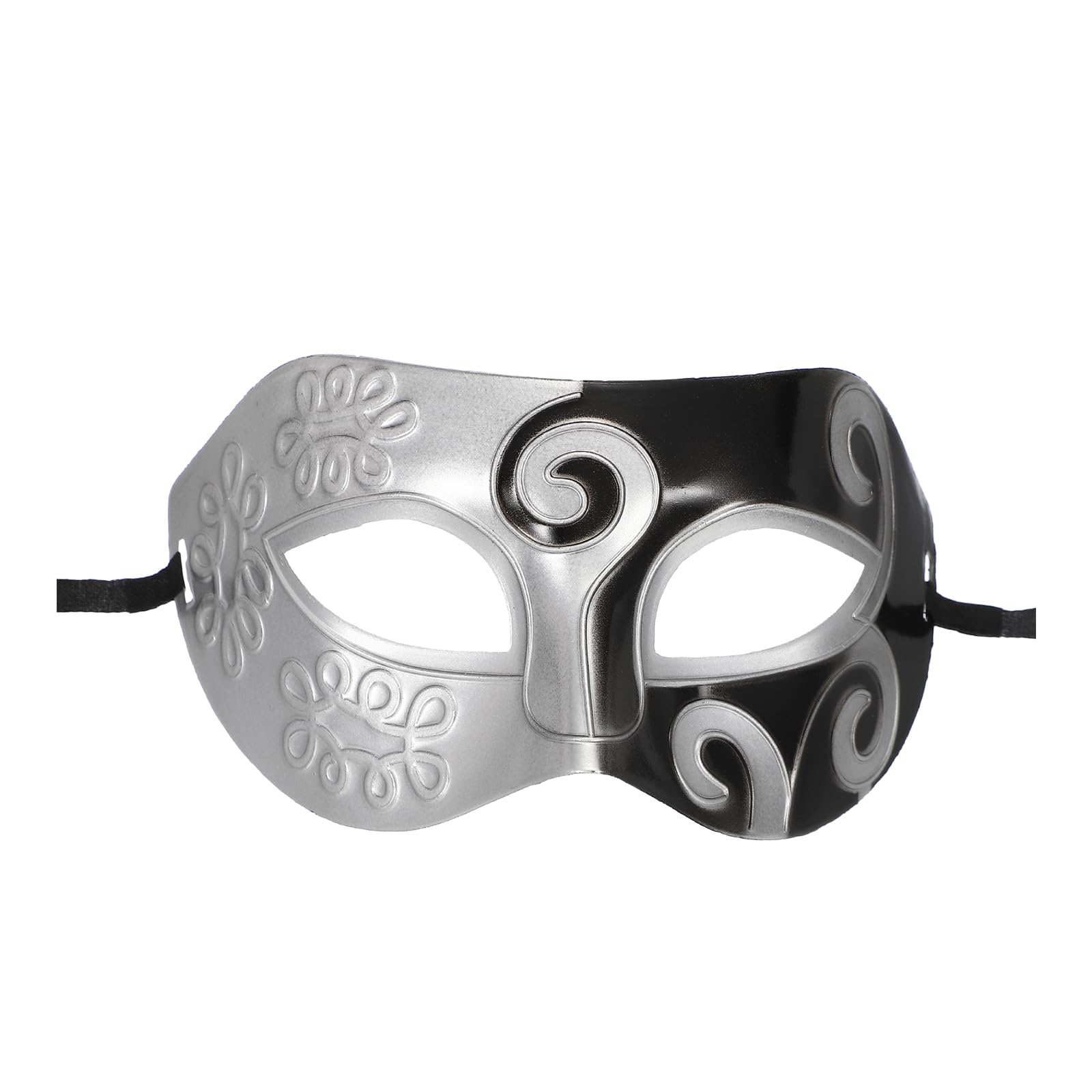 sourcing map Masquerade Mask, Mardi Gras Mask for Men Half Face Halloween Costume for Masquerade Party Prom Ball Birthday Gras, Black Retro Style