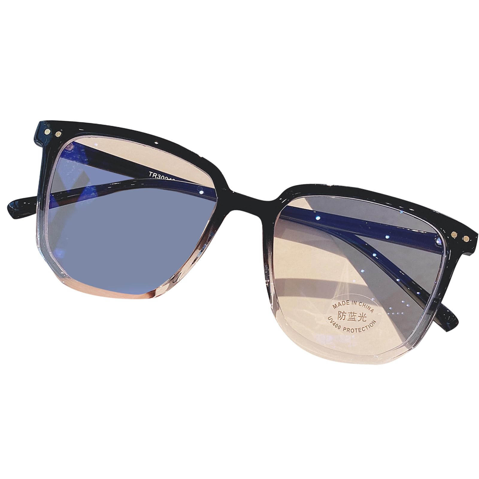 SZYDD Oversized Glasses for Men and Women Fashion Glasses Without for Geeks Thin Frame Transparent Frame Anti-Blue Light Glasses