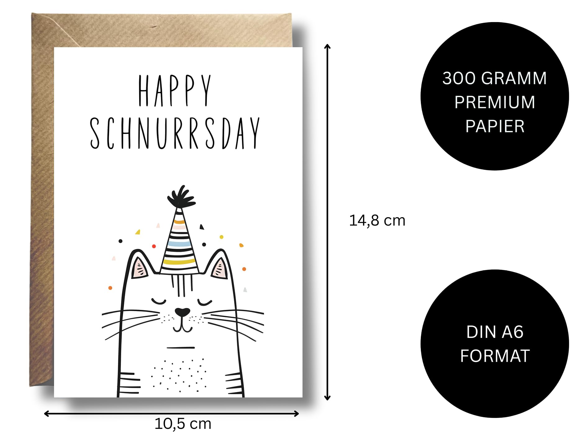 Biglietto di auguri per il compleanno di gatti purrfect - Italia
