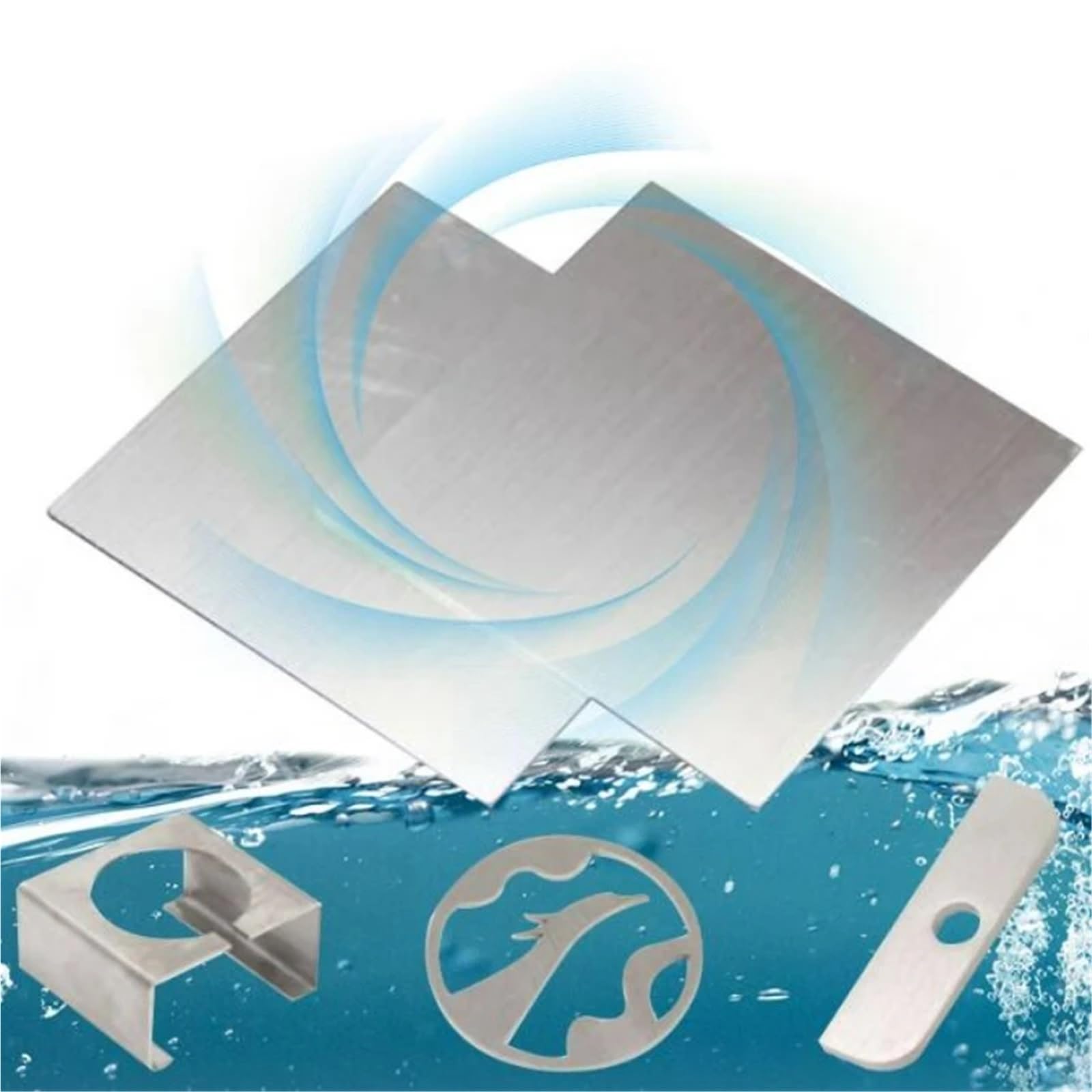 Chapa pulida de acero inoxidable 316 0,5 mm espesor Para ReparacióN, Soldadura, Proyecto, ArtesaníA