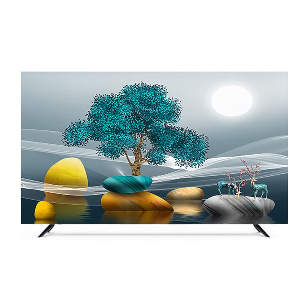 HOTTHWXX Housse TV, Housse Anti-Poussière TV, Housse De Protection D'écran TV/Ordinateur, Imperméable Et Respirante, 19''-80'' Intérieur (Color : A, Size : 28in(68 * 43cm
