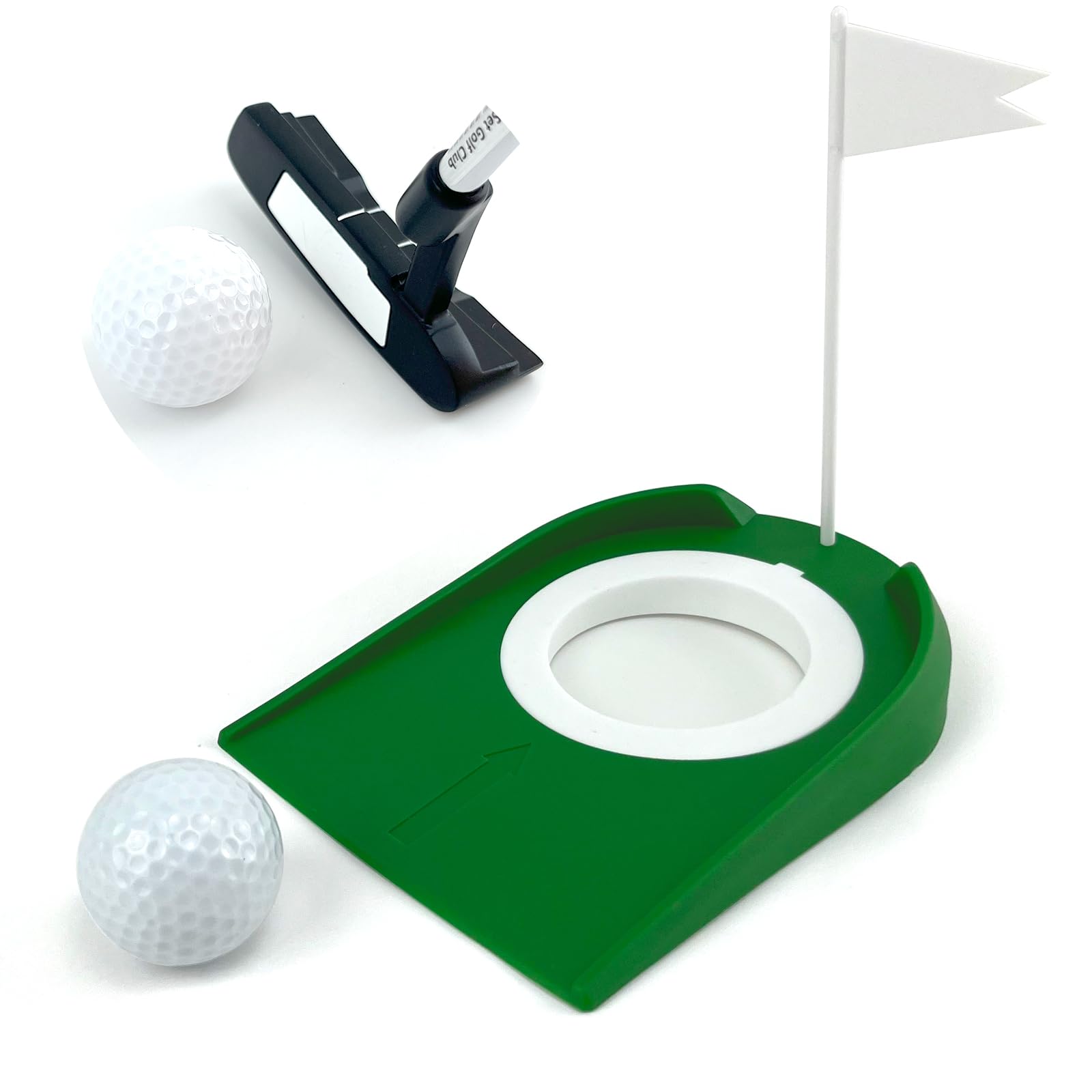 makstoreGolf Green Putting Practice, Golf putter, Golf Putting Hole + Golf Ball, Golf Putter Training for office, home, garden, indoors