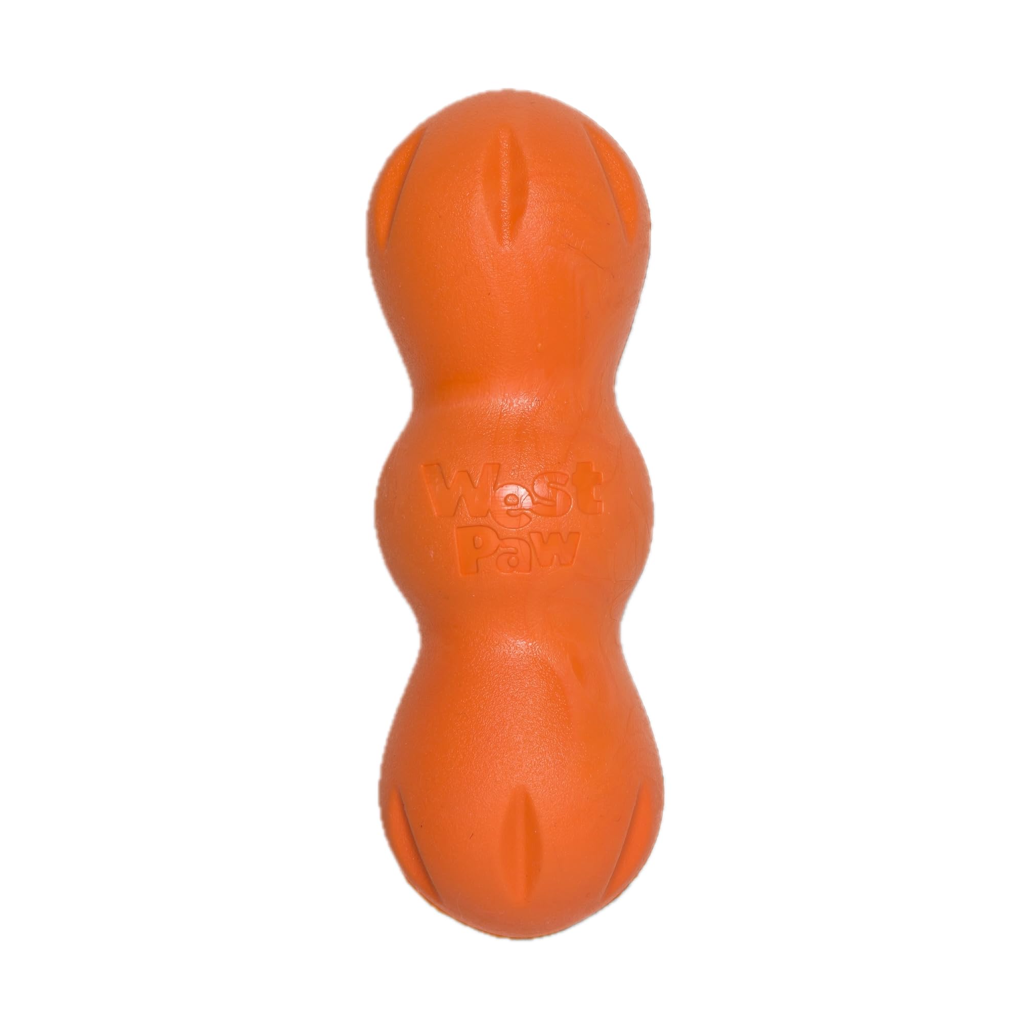 Jouet os à mâcher West Paw Rumpus Small orange résistant pour petit chien