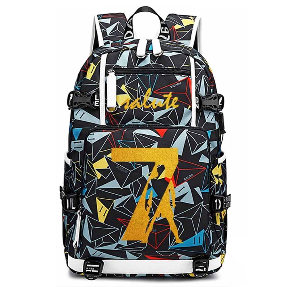 R-onaldo - Mochila multifunción de viaje para aficionados al fútbol, para hombres y mujeres