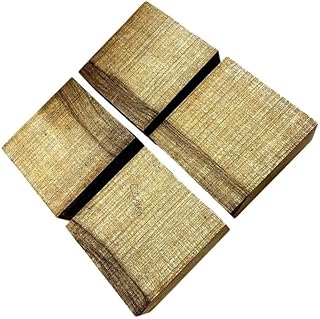 Four (4) KILN Dried Black LIMBA Platter Blanks Turning Lumber Wood 6" X 6" X 2"