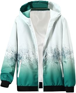 Mens Hooded Windbreaker Jacket Mens Outdoor Waterproof Jacket Windproof Outdoor Coats Lightweight Raincoat Men's Jacket Outdoor Waterproof Jacket Windproof Shelljacket Transition Jacket with Hood
