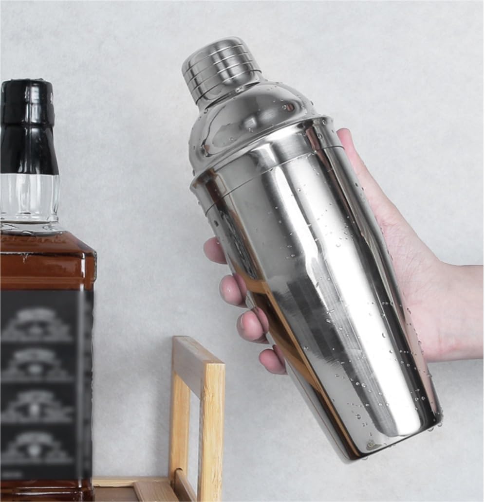 Juego de Cocktail Shaker Juego De Barman, Coctelera De 750ML, Kit De Barman De 20 Piezas con Soporte Acrílico, Juego De Coctelería Coctelera Profesional Herramientas