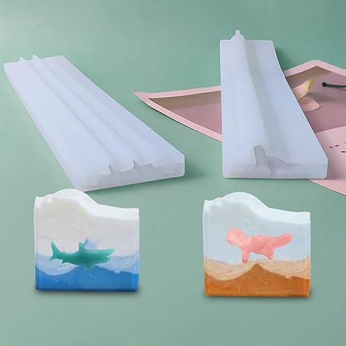 Miniatura 3 de Columna de tubo de dinosaurio Molde de jabón de silicona Vela Molde de pastel de caramelo de chocolate Insertar suministros de fabricación de jabón