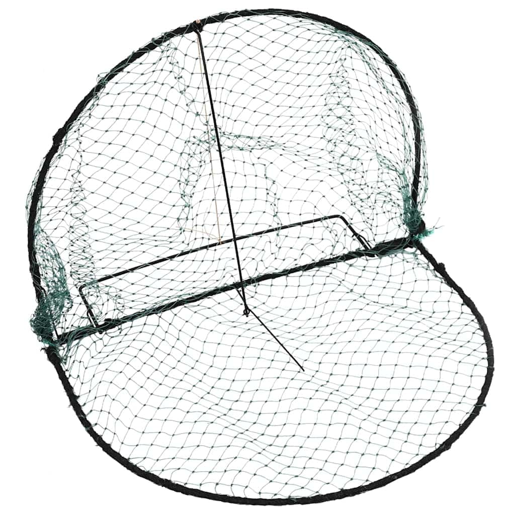 vidaXL Bird Trap, Humane Live Trap to Protect Crops, Hunting Cage Trap for Small Birds Pigeons Sparrow, Bird Catcher Net Pheasant Catcher, Green Steel