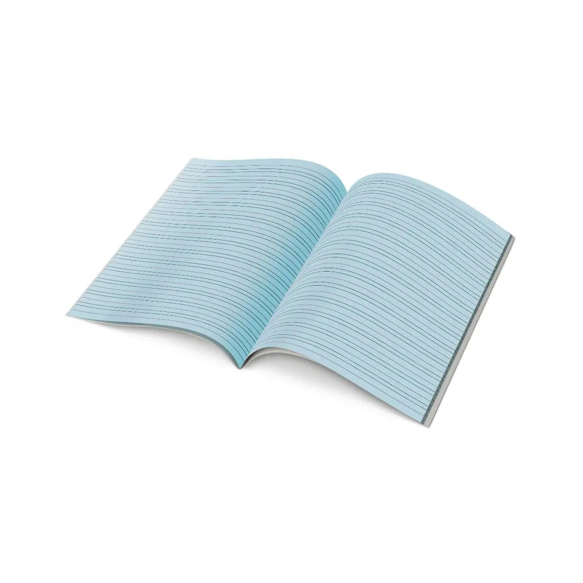 Tinted Paper Handwriting Exercise Book - 9"x7" Aqua / Single Book