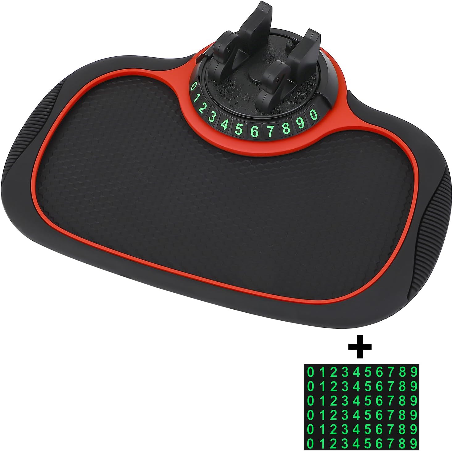 Anti Rutschmatte Auto Armaturenbrett - 3in1 Mit Handyhalter & Parknummer