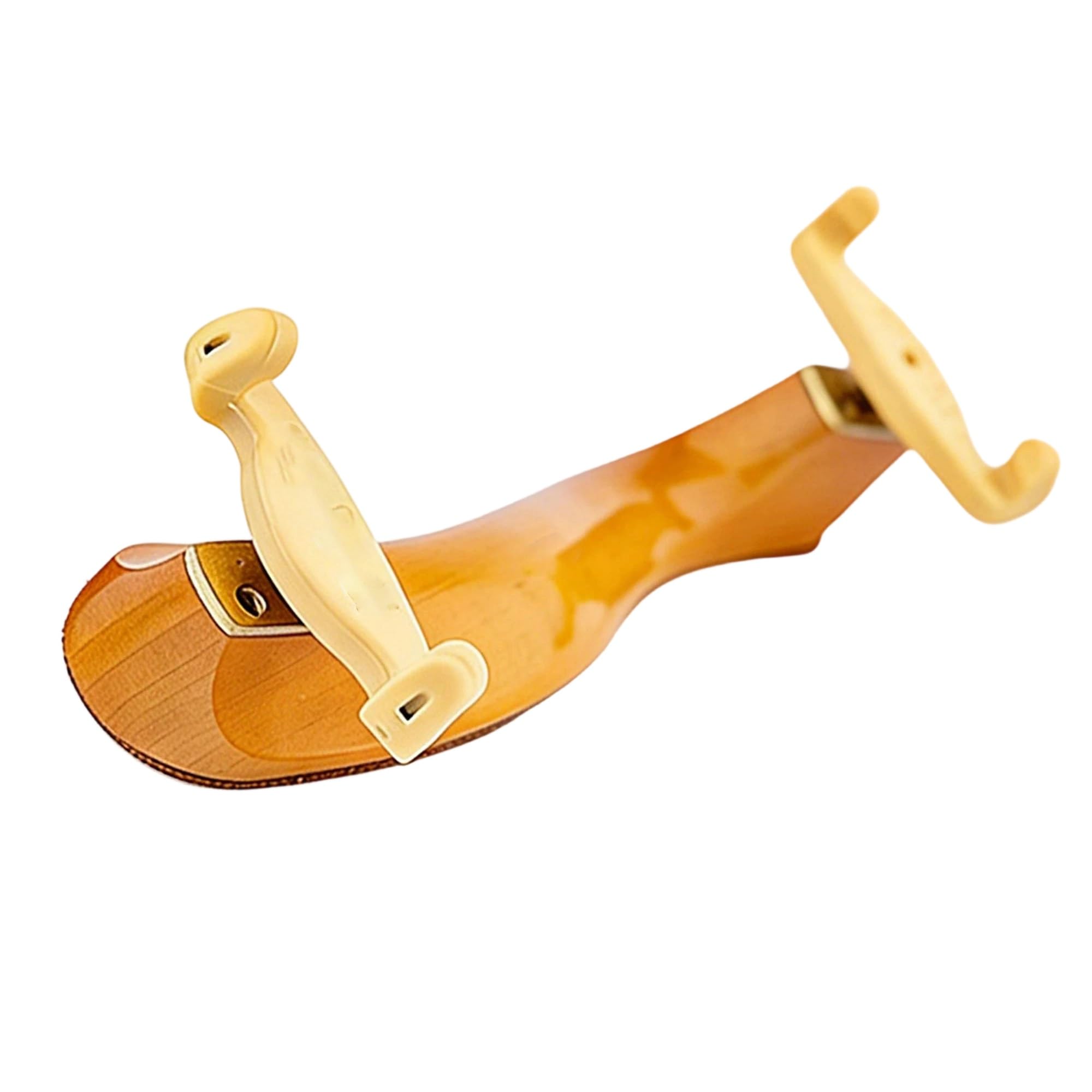 Reposabrazos para de madera de arce con almohadilla de cuero tamaño ajustable 4/4 3/4 1/2 1/4 1/8 partes violín | Reposa hombros para violín(3-4 4-4)