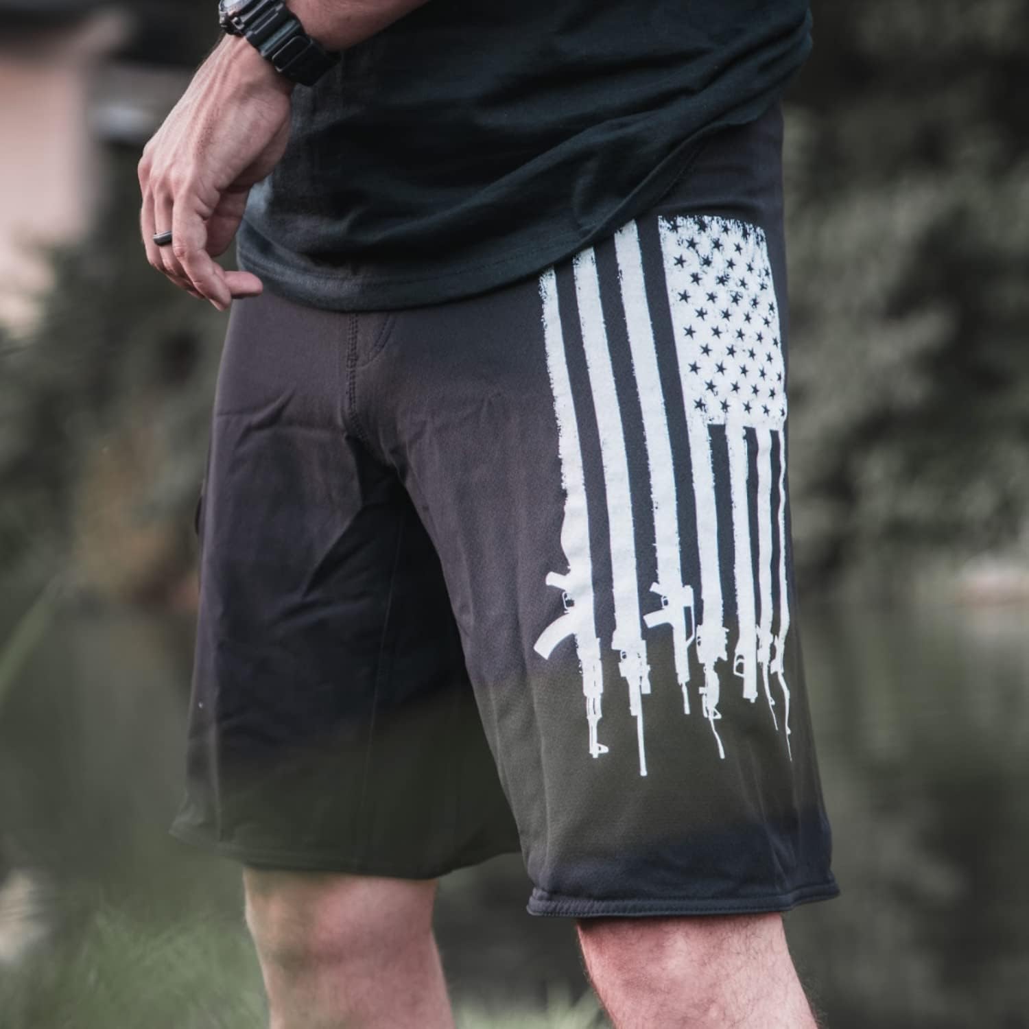 Tactical Pro Supply American Flag Board Shorts