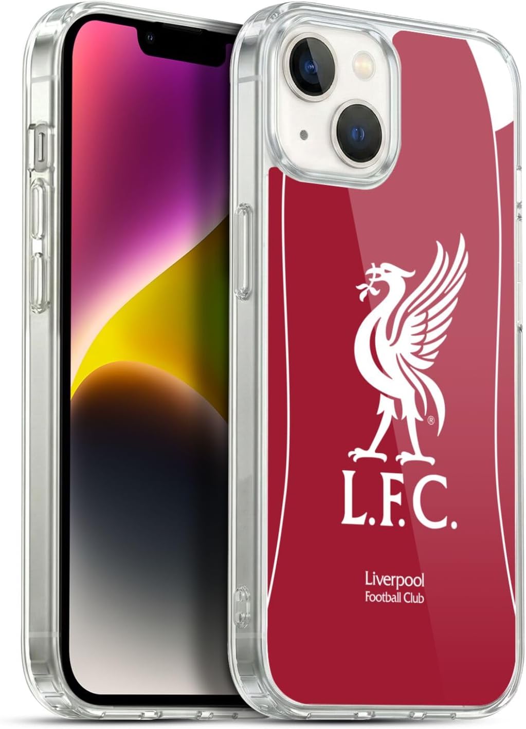 Head Case Designs Officially Licensed Liverpool Football Club Home 2025/26 Kit Gel Case [Military Grade Protection] Compatible with Apple iPhone 14 Plus and Compatible with MagSafe
