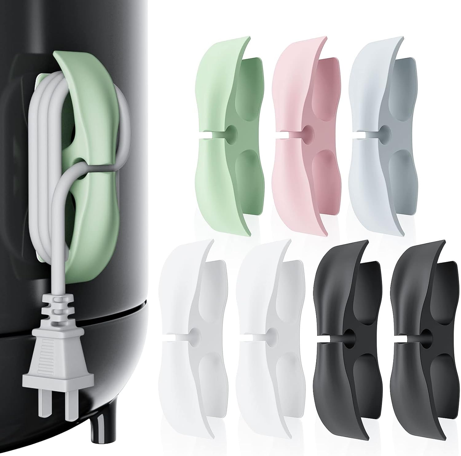 7 Pack Cord Organizer for Appliances, Belobill Cord Wrapper Cord Holder Cable Organizer, Appliance Cord Organizer Stick on Stand Mixer, Air Fryer, Coffee Maker, Toaster