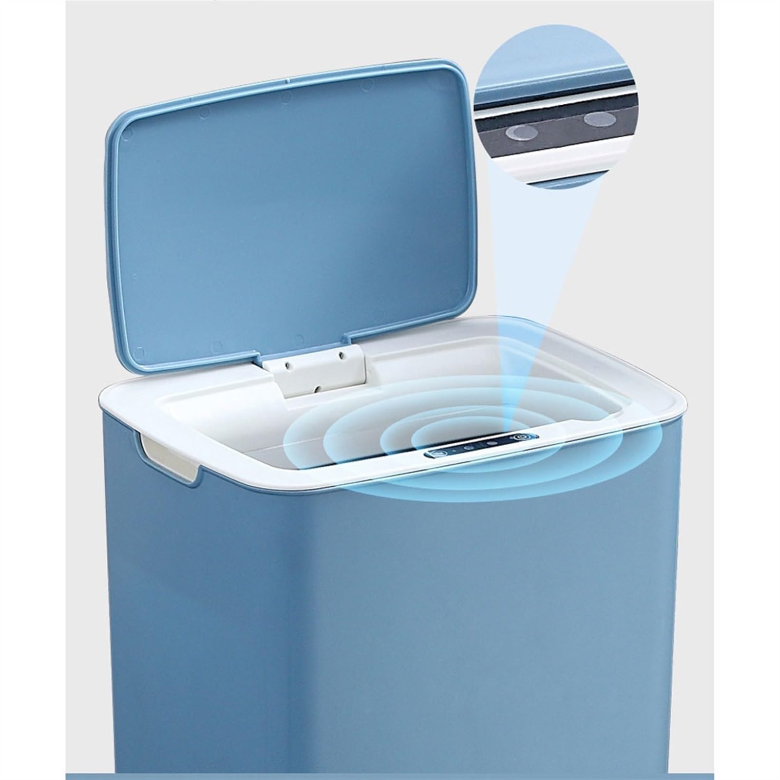 Papeleras para Cocina Pattumiera Automatica da 14 Litri for Uso Domestico, Bagno, Cucina, Cestino for Carta igienica, con Coperchio Cestino(C)