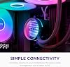 NZXT Kraken Core 360 RGB - AIO CPU Sıvı Soğutucu - 360 mm Radyatör - 360 mm Tek Çerçeve Fan - AMD AM5/AM4 ve Intel LGA 1851/1700/1200/115X ile uyumlu - Siyah