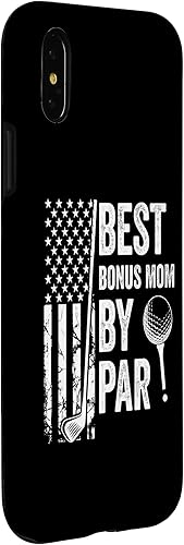 Miniatura 3 de iPhone XXS Best Bonus Mom By Par USA Flag Golf Mother's Day Golfing Mom Case