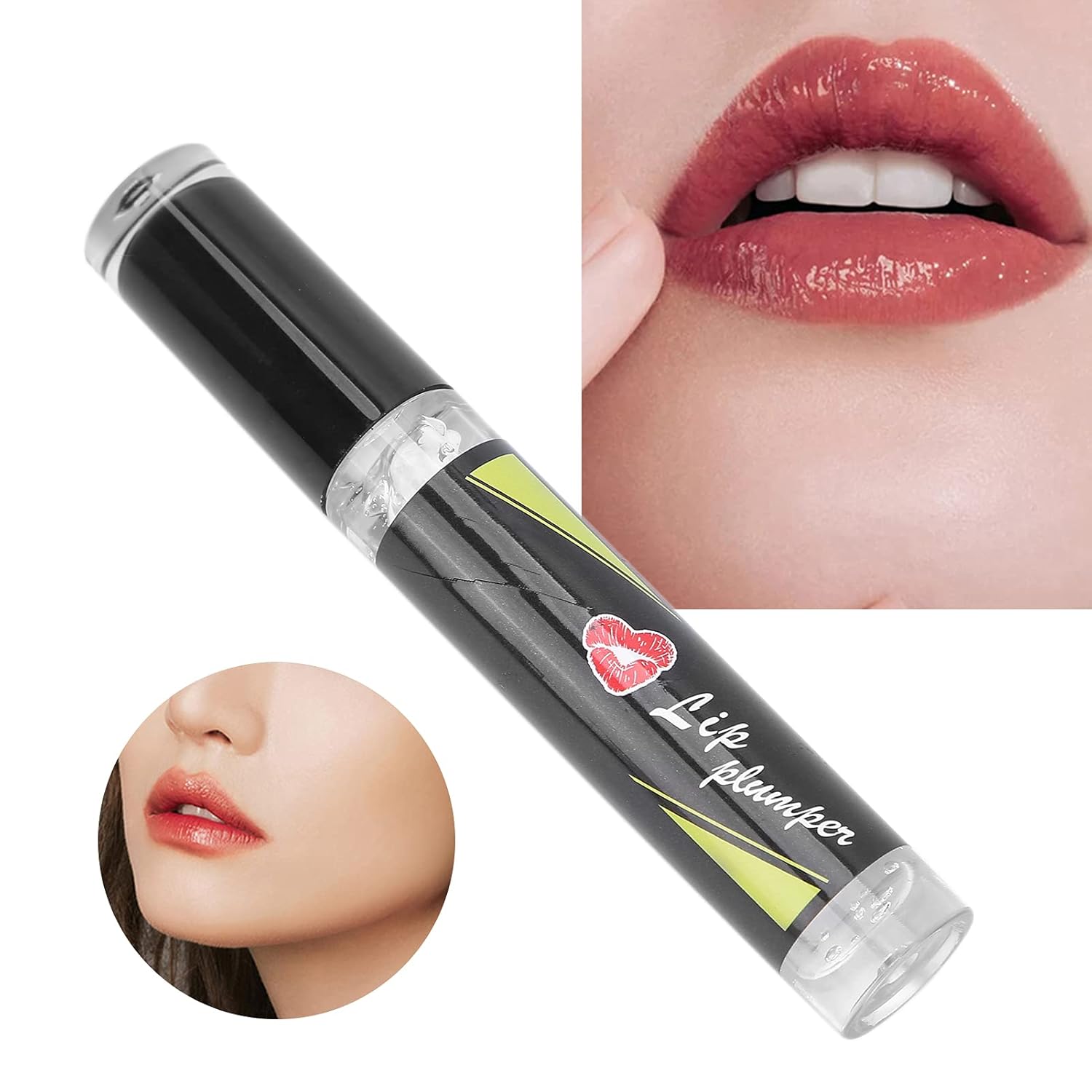 Lip Plumping Gloss Lip Care Nutrition Oil, 5ml Mint Clear Lip Enhancer Lipstick Primers Lips Fuller Moisturizing Plumper Balm for Exfoliating Nourishing Fading : Beauty & Personal Care