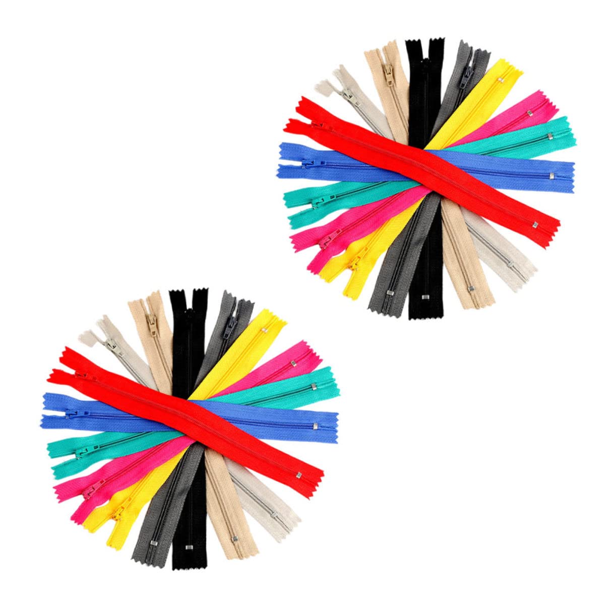 jojofuny 100pezzi Cerniere in Nylon Colorate Per Cucire Cerniere Per e Vestiti Resistenti e Durature Colori Misti