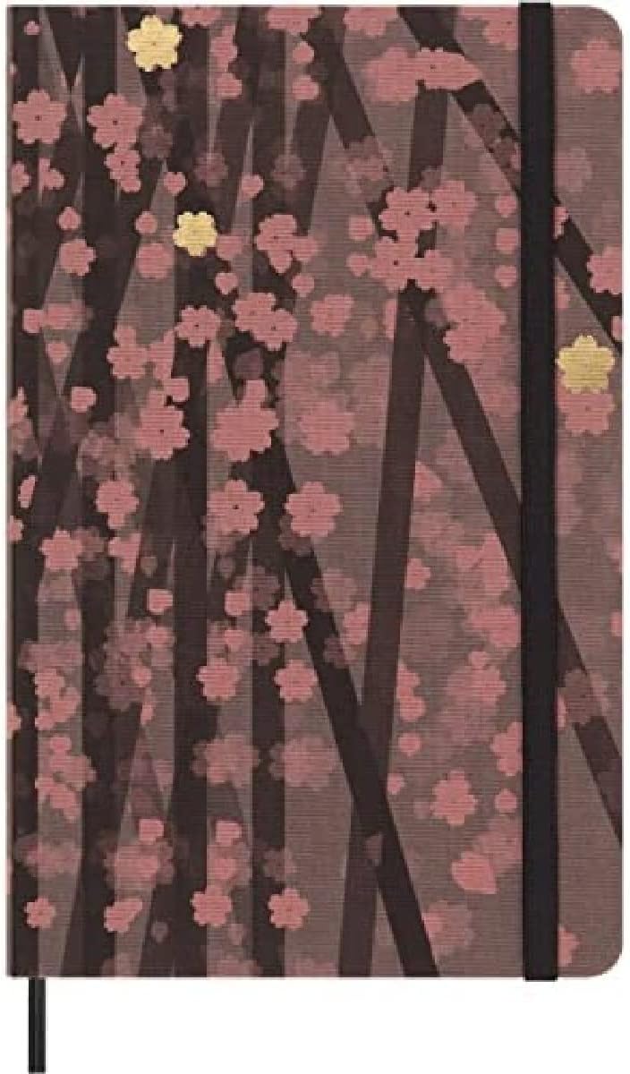 MoleskineLimited Edition Notebook, Sakura Notebook with Themed Graphics, Ruled Layout and Fabric Hard Cover, Size Large 13x21cm, 240 pagesThe Forest Stewardship Council