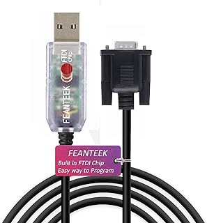 Feanteek APC Smart UPS DB9 Cable USB to DB9 Configuration Replacement Console 940-0024 Serial Cable BP650,BP650S,Smart-UPS SC420,SC620,Matrix,MX3000, MX5000(APC Part# 940-0024(1.8M))