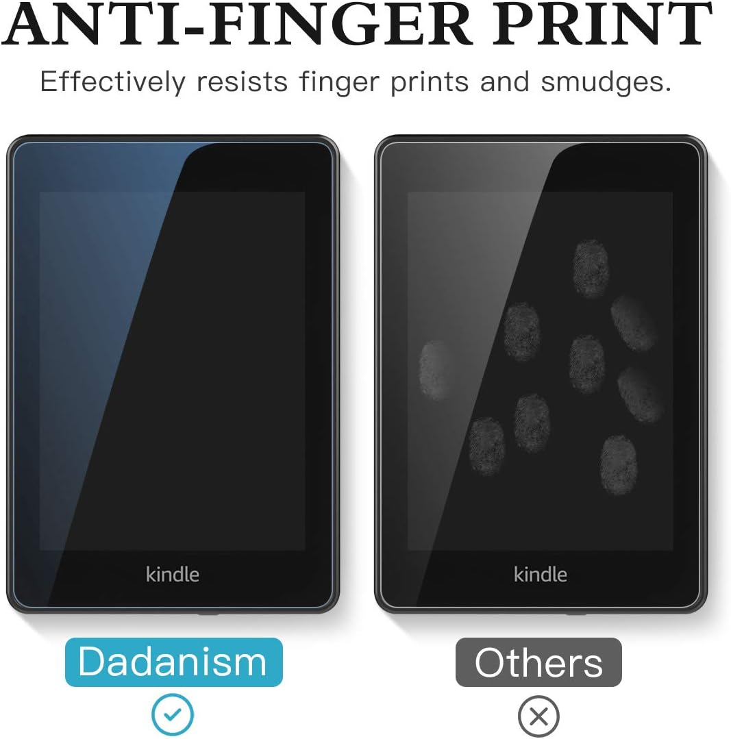 Dadanism Screen Protector Fit Kindle Paperwhite 10th Generation, Eye Protect 4H Hardness Anti-Scratch Film, [2 Pack] PET Anti Blue Light Protective Film Fit Kindle Paperwhite 2018 - Blue