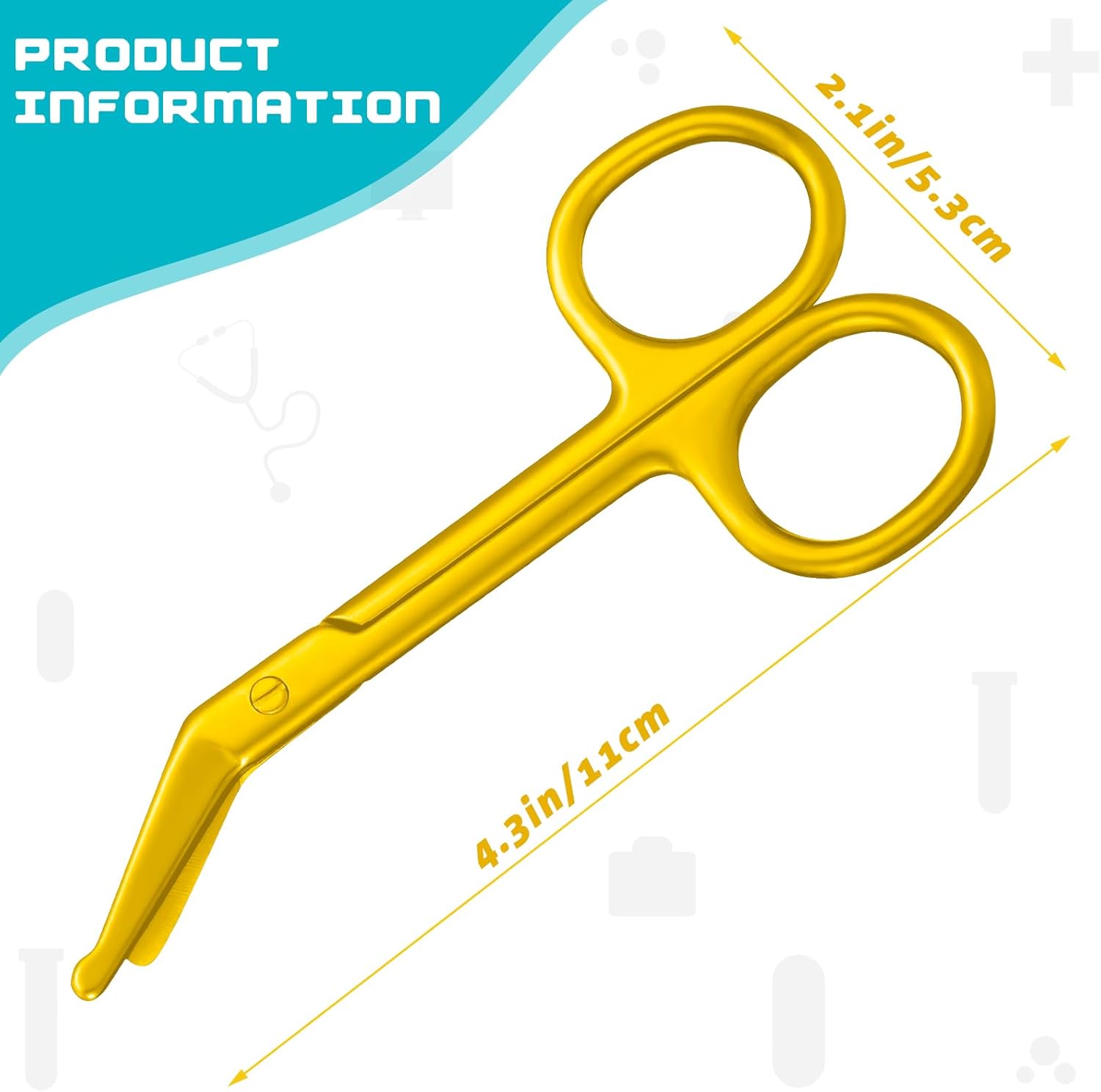 2 Pieces Ostomy Scissors Nursing Scissors
