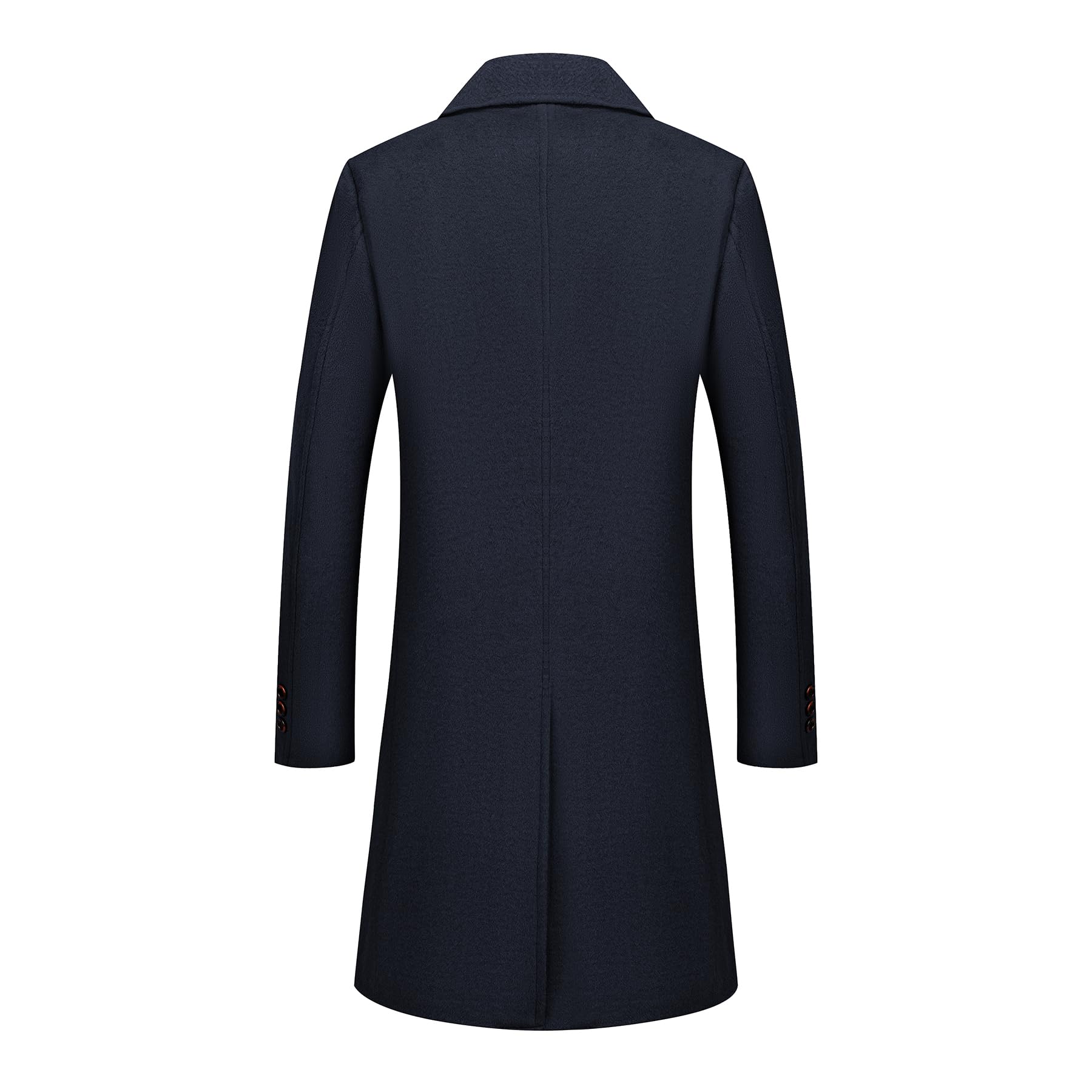 Allthemen Abrigo Hombre Largos de Lana Invierno Parka Cálido Casual Negocios Trench Coat Doble Pecho