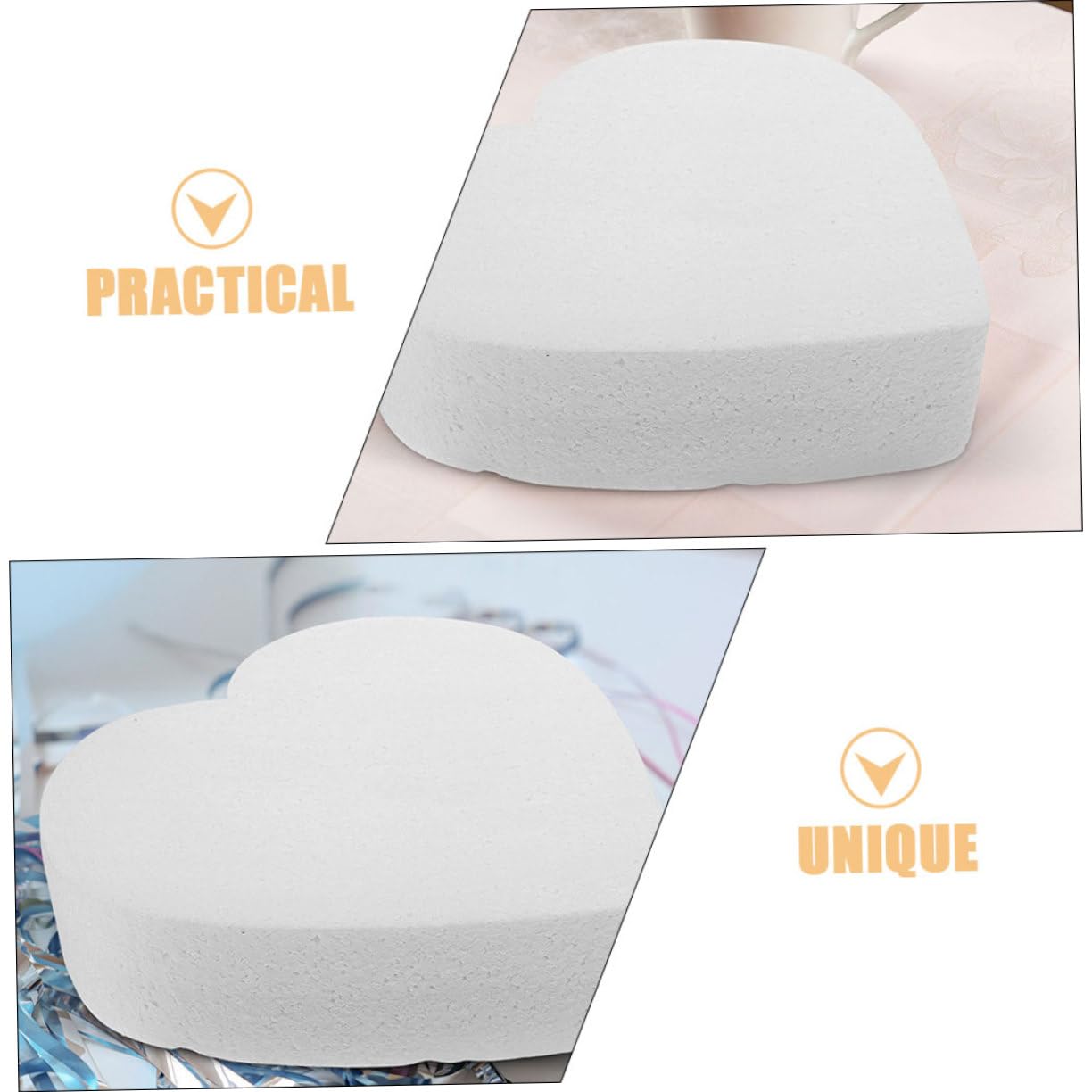 TOPBATHY Décorations Gâteaux Cœur Mousse Modèle Décoration Pâtisserie Accessoires Fête Outils Formation Gâteaux Décoratifs