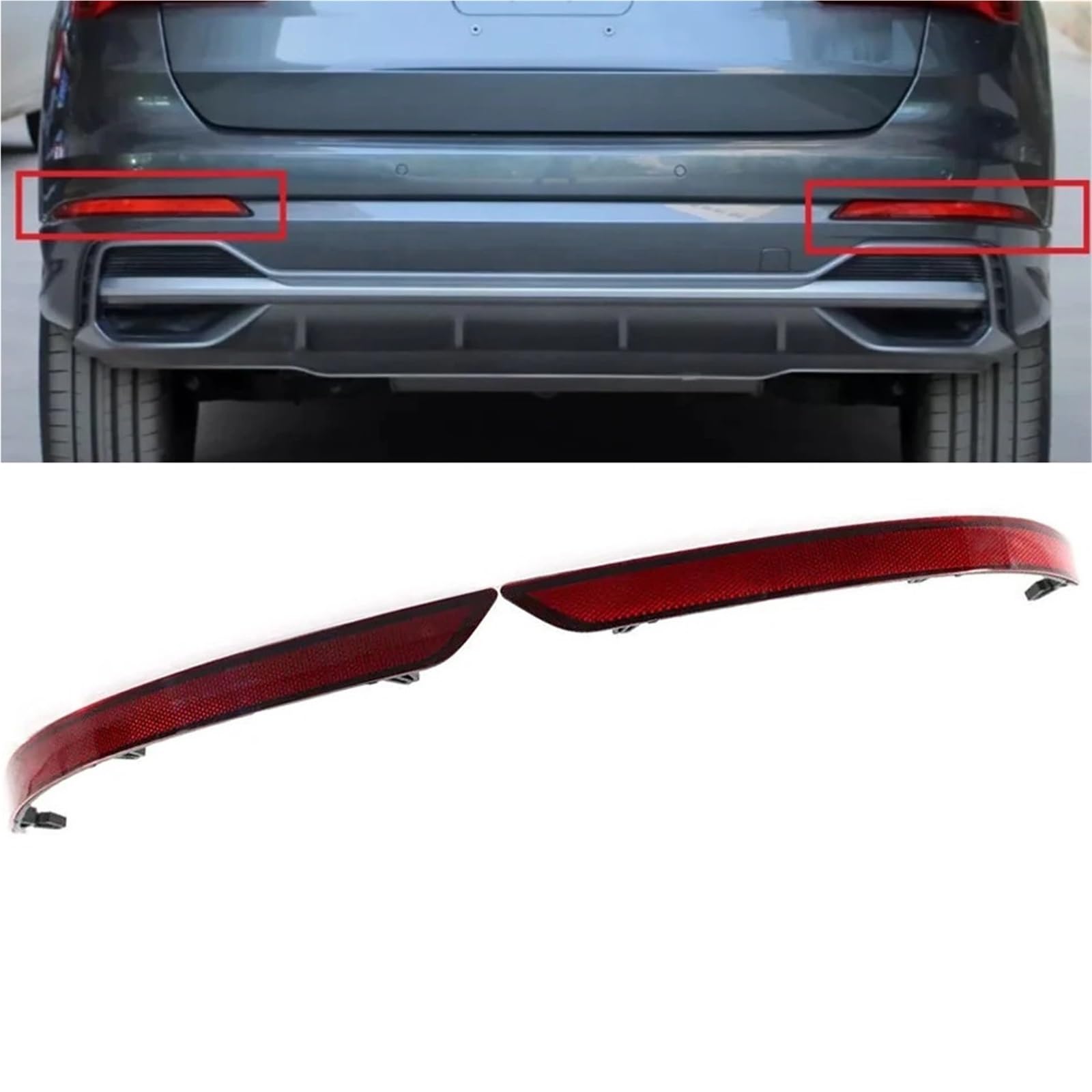 1 Pair 83G945105 83G945106 Left And Right Rear Bumper Reflectors Reflective Strips Car Accessories Fit For Q3 2019