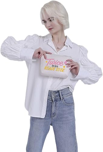 Miniatura 7 de G2TUP Dos veces listo para ser cosméticos bolsa de maquillaje Kpop concierto merch bolsa coreana grupo amante de la música bolsa cremallera, Bolsa