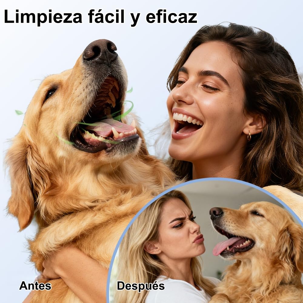 MEIION Balyxe Enjuague bucal para Perros - Elimina Mal Aliento, Refresca y Promueve Encias - Hogar y Exterior
