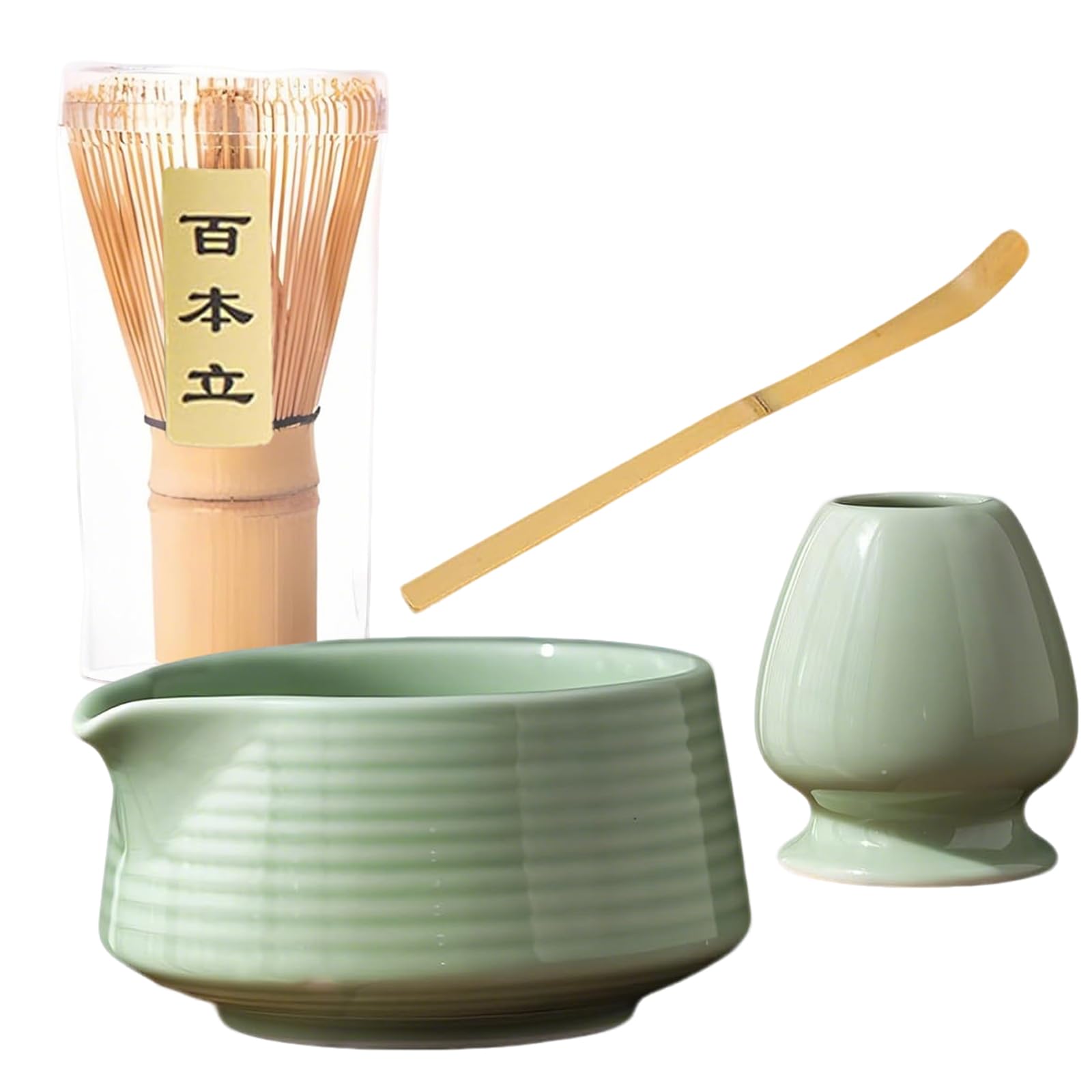 4 PCS Matcha Whisk Holder, Matcha Tea Set with Whisk for Matcha, Traditional Tea Ceremony Kit, Includes Matcha Bowl and Tea Scoop, 500ml Capacity, Suitable for Matcha Enthusiasts-image-17