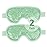 NEWGO Cooling Eye Mask for Puffy Eyes, Cold Eye Mask Eye Ice Pack for After Eyes Surgery, Tension Stress Relief, Itchy Eyes, Headaches, Dark Circles - Blue (Green-2Pack)