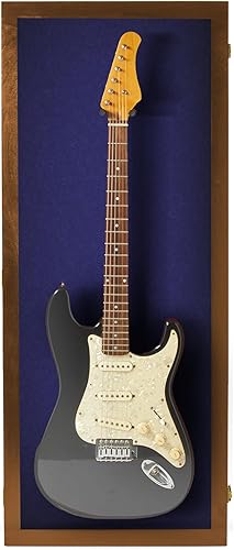 Miniatura 45 de PENNZONI Vitrina para guitarra eléctrica, estuche acrílico para guitarra eléctrica, soporte de pared, estuche de pared para guitarra hecha de marco