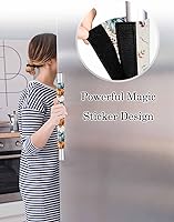 Vista 3 de Juego de 2 fundas de arpillera otoñal para manijas de puerta de refrigerador, para lavavajillas, microondas, horno, nevera, estufa