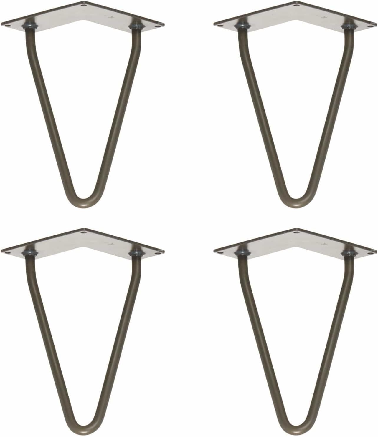 Hairpin Metal Table and Furniture Legs (x4) | All Sizes | All Colours | Screws Included - Perfect for Your DIY Project!