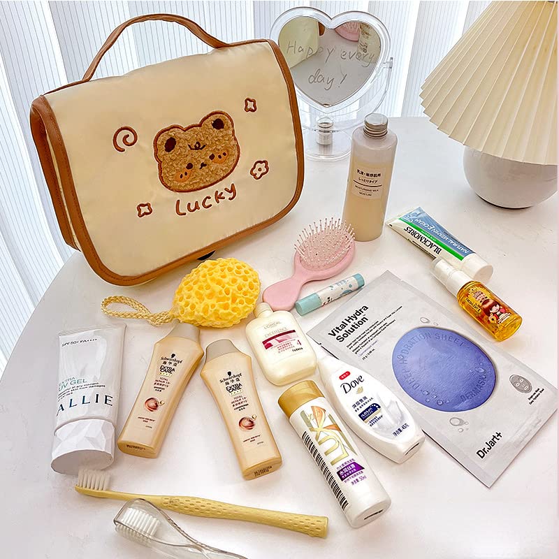 Miniatura 6 de Bolsa de cosméticos Kawaii linda bolsa de maquillaje para mujer, bolsa de maquillaje de viaje, bolsa organizadora de maquillaje, bolsa colgante para