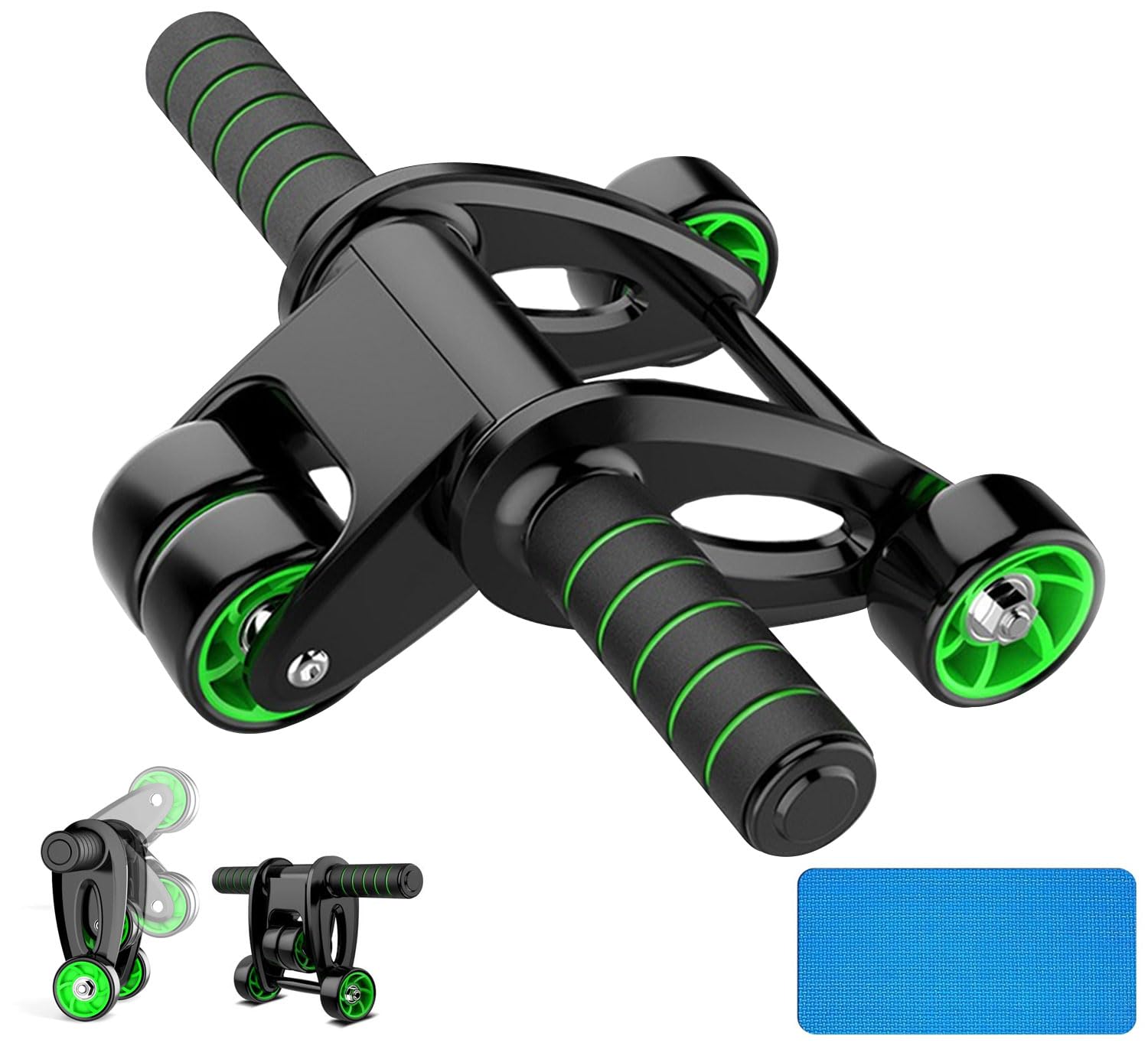 Abdominal Wheel Abs Roller, 4 Wheel Exercise Rebound Roller For Exercise And Fitness, Ergonomic Noise-Free Rebound Abdominal Roller, Smart Abs Exercise Roller Wheel, Abs Roller For Abs Workout