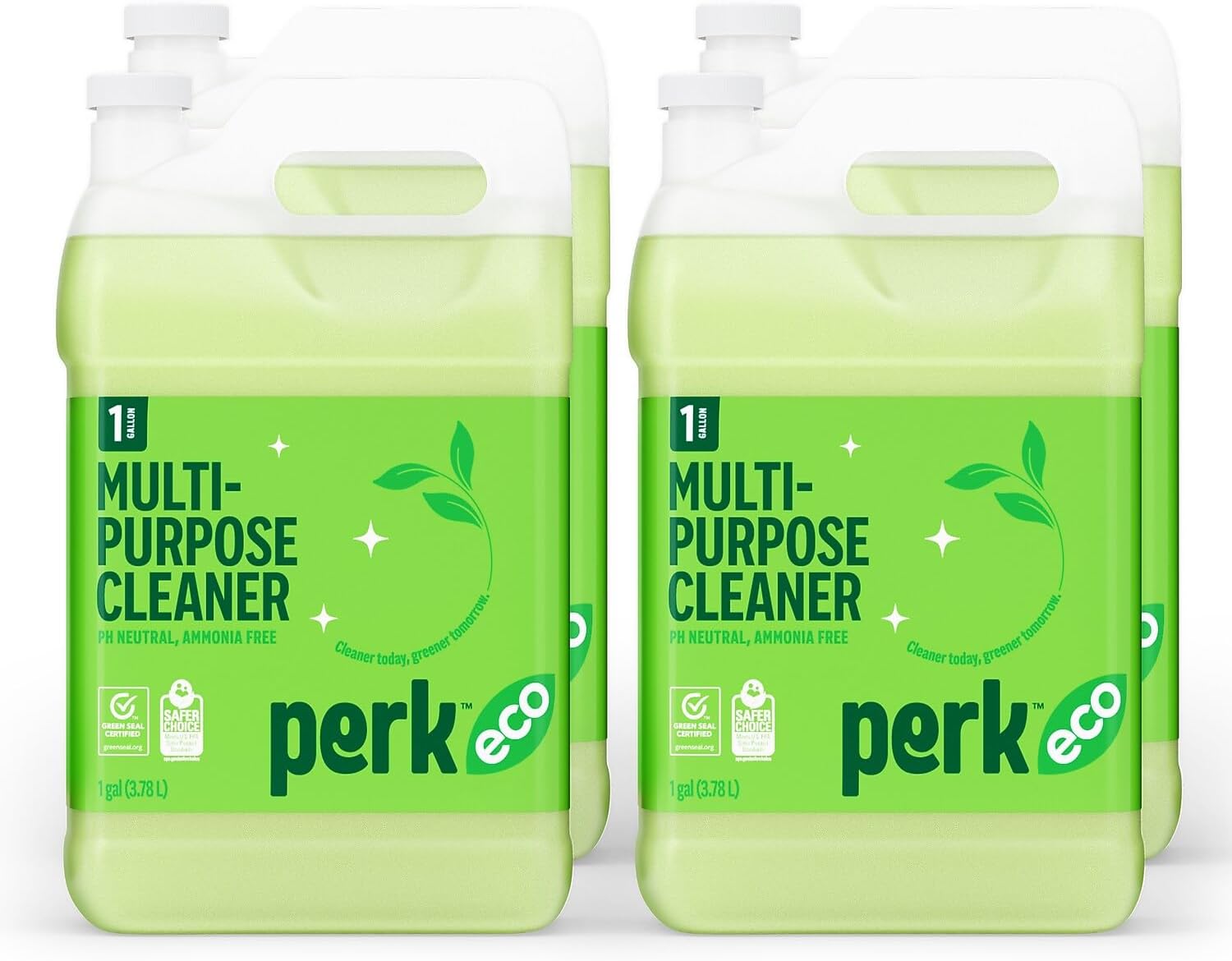 Sustainable Earth Ready‑to‑Use All‑Purpose Cleaner Refill, 1‑Gallon Bottles, 4/Carton — Multi‑Surface Cleaning Solution for Kitchens, Floors & Commercial Facilities