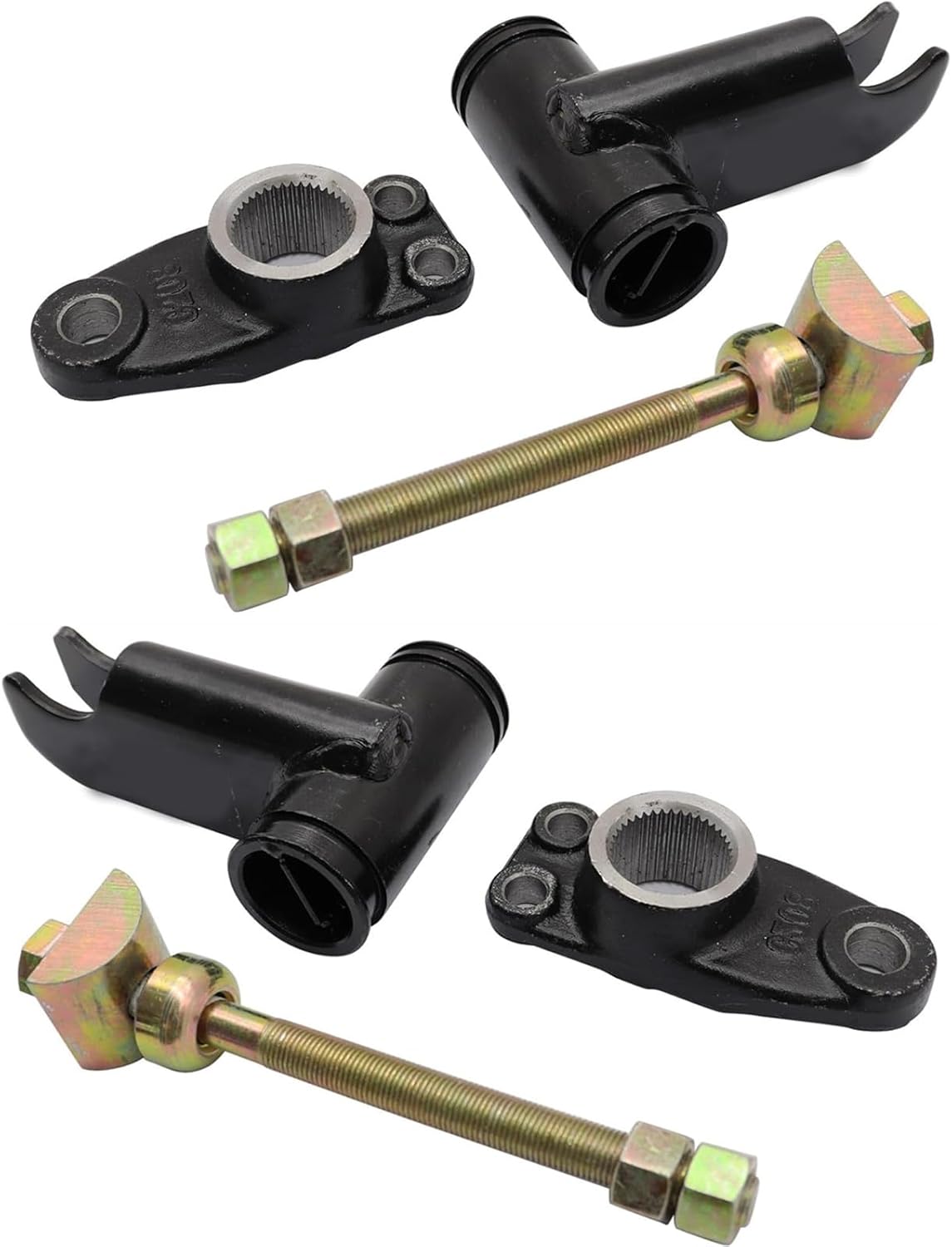 BestParts Torsion Bar Anchor Bracket with Bolt Left and Right Set Compatible with Nissan Xterra Frontier Navara D22 2001-2004 Replace 54210-9Z000 54080-2S600 54216-31G00