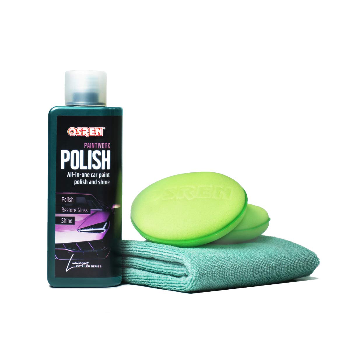 Osren Car Polishing Wax Kit, Includes Luminous Paintwork Polish