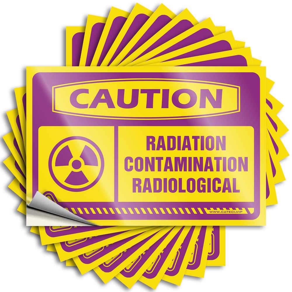 Funky Room Decor, Saying Funny Hat Quote Stickers, Lover No Residue Decals for Luggage | Microfiber Party Favor Custom Caution Radiation Contamination Radiological(12X18CM)
